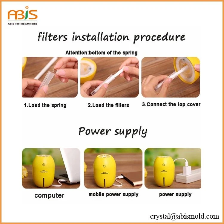 filters installation procedure for lemon humidifier